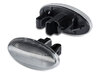 Side view of the sequential LED turn signals for Peugeot 108 - Transparent Version