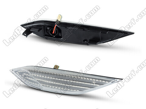Side view of the sequential LED turn signals for Porsche Cayenne II (958) - Transparent Version