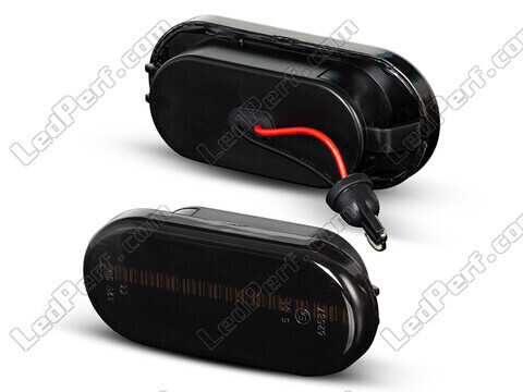 Side view of the dynamic LED side indicators for Volkswagen Lupo - Smoked Black Version