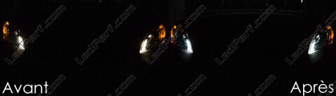 xenon white sidelight bulbs LED for Volvo S40 II