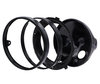 Black round headlight for 7 inch full LED optics of Kawasaki VN 800 Classic, parts assembly