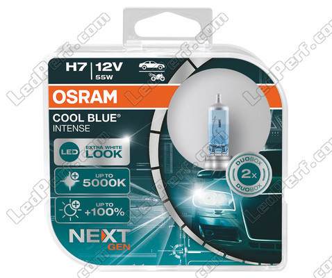 Pair of Osram H7 Cool blue Intense Next Gen LED Effect 5000K Bulbs