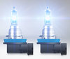 H8 halogen bulbs Osram Cool Blue Intense NEXT GEN producing LED effect lighting
