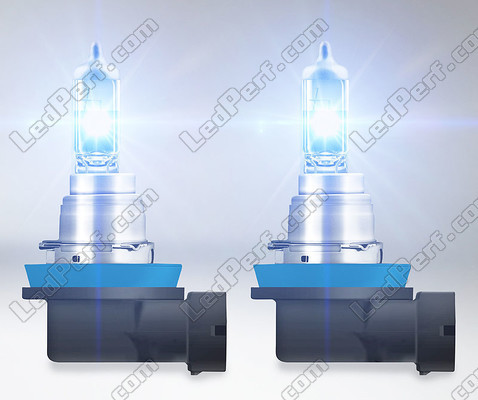 H8 halogen bulbs Osram Cool Blue Intense NEXT GEN producing LED effect lighting