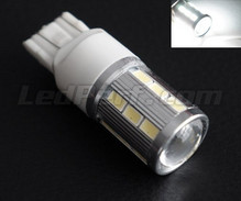 W21/5W Magnifier Bulb with 21 leds High-Power SG + Lens white T20 Base