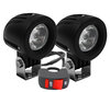 Additional LED headlights for motorcycle Kawasaki ZZR 1400 (ZX-14R) - Long range