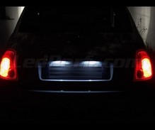 LED Licence plate pack (white xenon) for Fiat 500