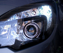 Pack of daytime running lights/sidelight bulbs (xenon white) for Opel Meriva B