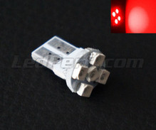 T10 Efficacity bulb with 5 leds TL - Red - w5w