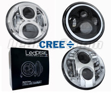 LED headlight for Harley-Davidson Street Glide 1584 - Round motorcycle optics approved