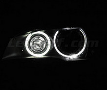 H8 angel eyes pack with white (pure) 6000K LEDs for BMW X3 (F25) - Standard