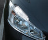 Daytime running light and Sidelight LED pack - (xenon white) - for Peugeot 208 (without original-fit (xenon)