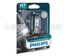 1x Philips X-tremeVision PRO150 55W 12V H7 Bulb - 12972XVPB1