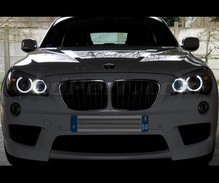 H8 angel eyes pack with white (pure) 6000K LEDs for BMW X1 (E84) - MTEC V3.0