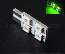 T10 Rotation LED with 4 leds HP - Side lighting - Green - W5W